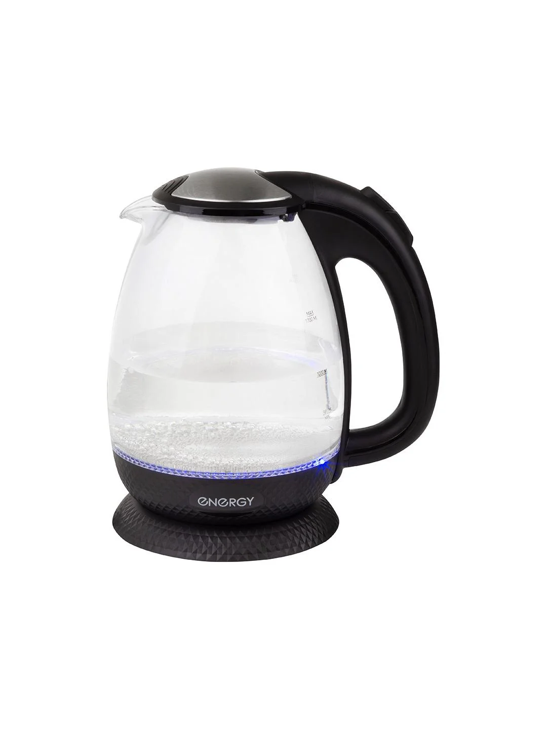 Чайник электрический Energy E-250 1.7 л, стекло, черный