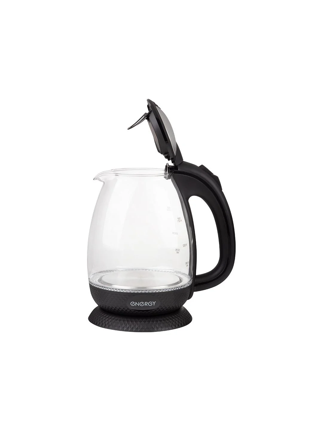 Чайник электрический Energy E-250 1.7 л, стекло, черный