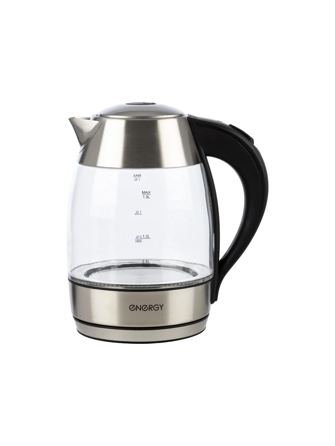 Чайник электрический Energy E-255 1.8 л, стекло, черный