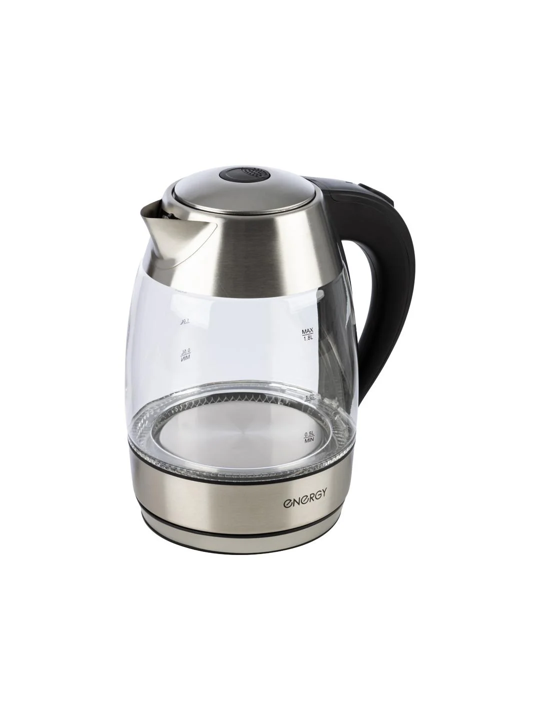 Чайник электрический Energy E-255 1.8 л, стекло, черный