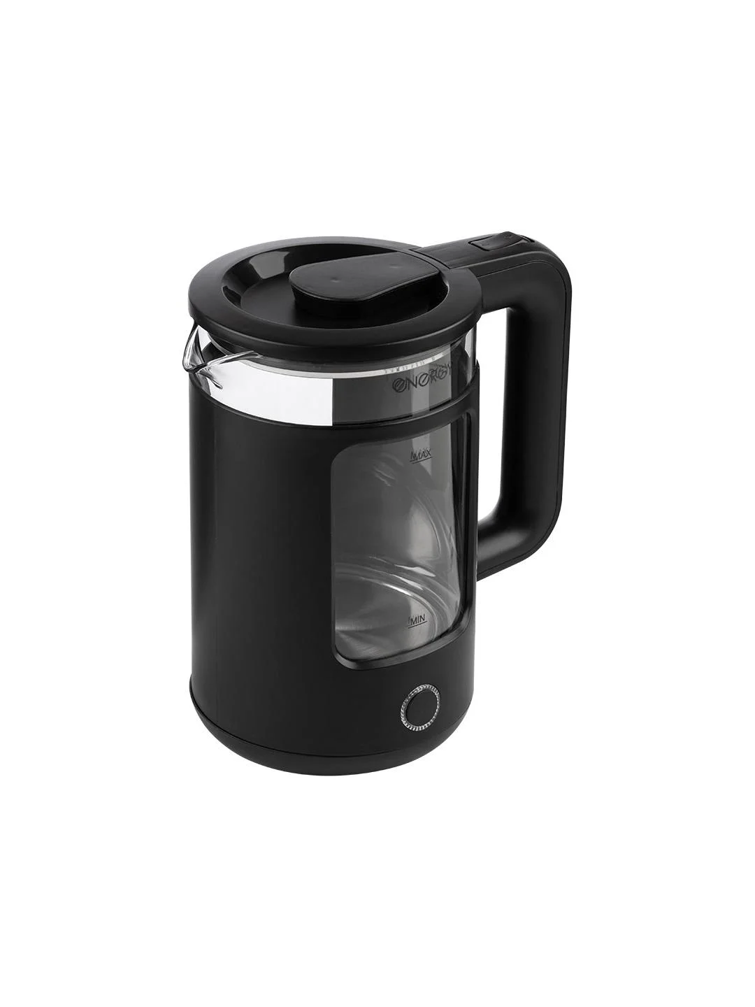 Чайник электрический Energy E-256 1.5 л, стекло, черный