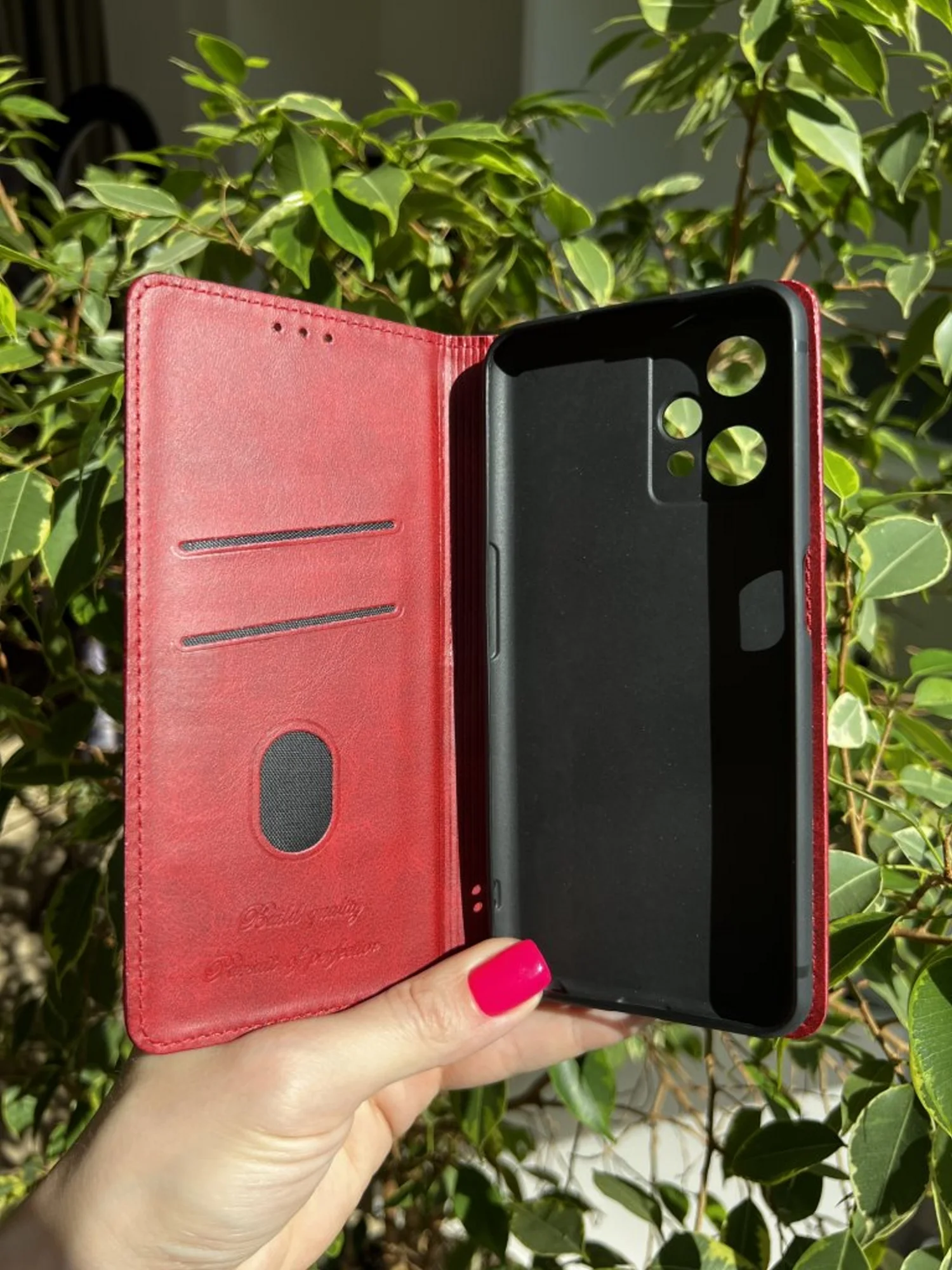 Красный чехол книжка elitcase для Realme 9 Pro и Realme 9 5G / Реалми 9 Про и Реалми 9 5G