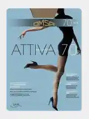 Бежевый капроновые колготки Omsa Attiva