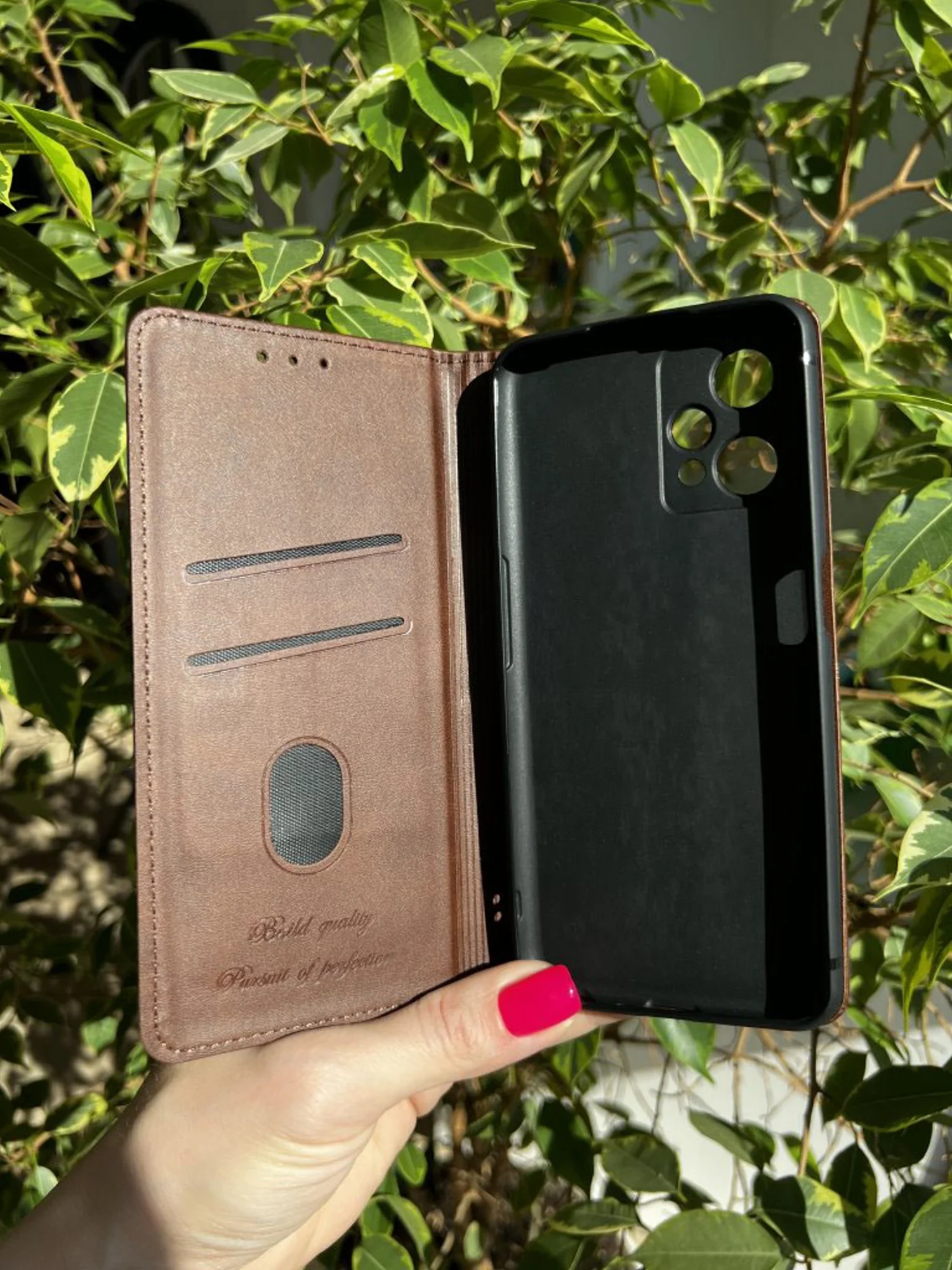 Тёмно-коричневый чехол книжка elitcase для Realme 9 Pro и Realme 9 5G / Реалми 9 Про и Реалми 9 5G