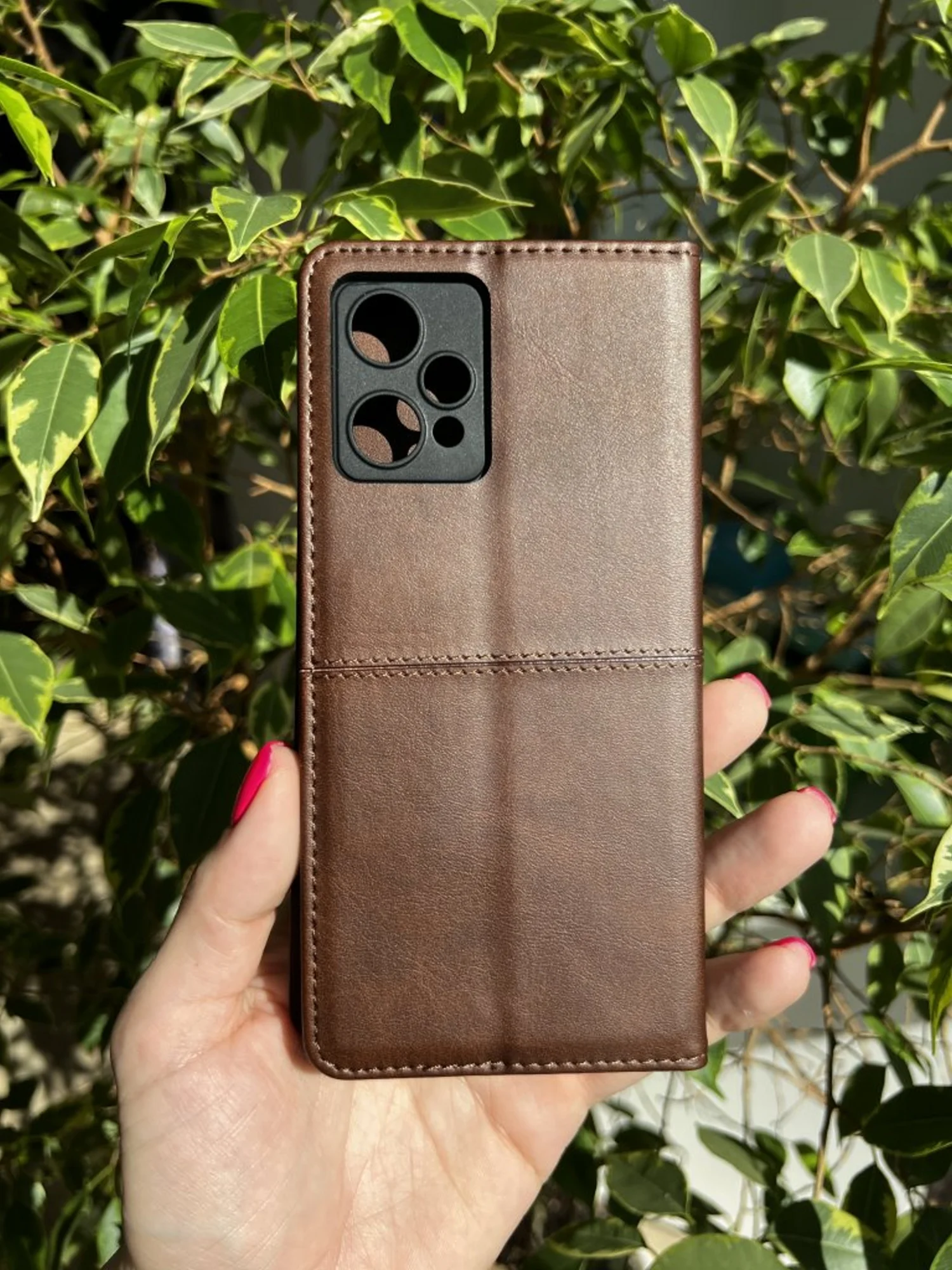 Тёмно-коричневый чехол книжка elitcase для Realme 9 Pro и Realme 9 5G / Реалми 9 Про и Реалми 9 5G