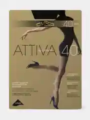 Угольный капроновые колготки Omsa Attiva