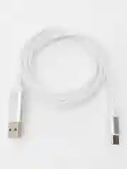 Разноцветный кабель светящийся USB Type-C для зарядки телефона (длина 1 м)
