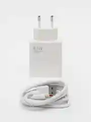 Белый зарядное устройство Quick charge 67w с кабелем usb type-c 6A Адаптер быстрая turbo зарядка