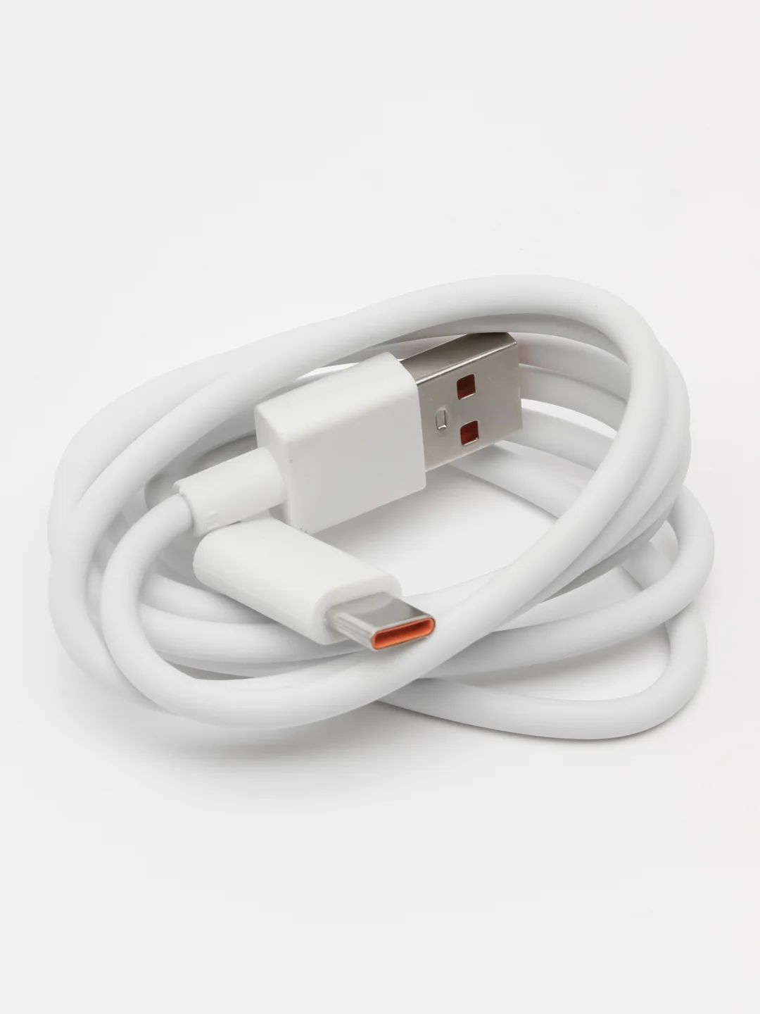 Белый зарядное устройство Quick charge 67w с кабелем usb type-c 6A Адаптер быстрая turbo зарядка