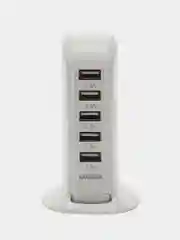 Белый настольная зарядная док станция USB разветвитель Адаптер питания устройство