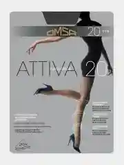 Угольный капроновые колготки Omsa Attiva