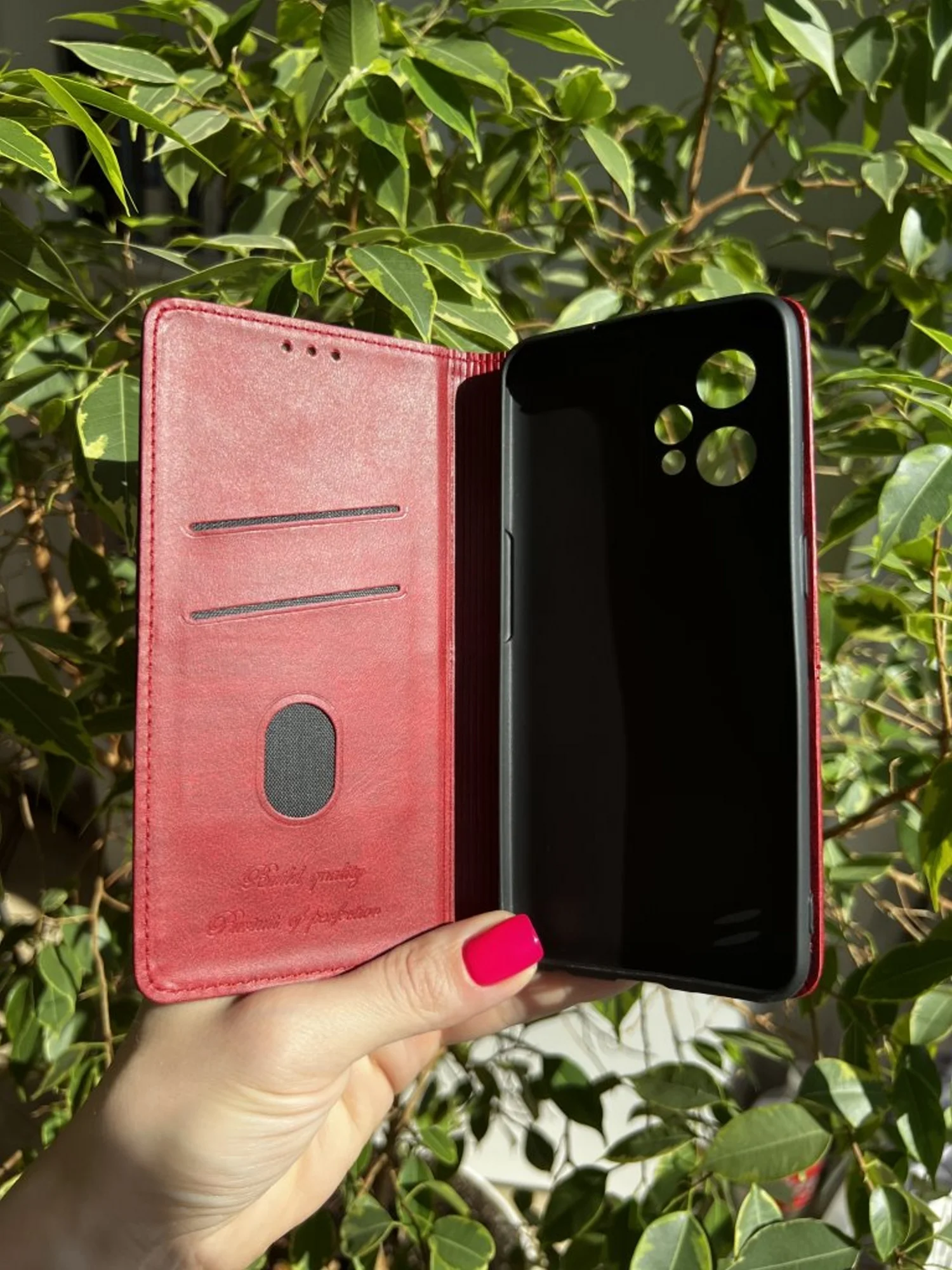 Красный чехол книжка elitcase для Realme 9 Pro Plus и Realme 9 4G / Реалми 9 Про + Реалми 9 4G