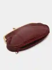 Бордовый женский кошелек из натуральной кожи
