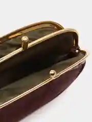Бордовый женский кошелек из натуральной кожи