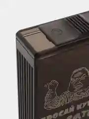Черный портсигар с Зажигалкой и Без, на 10 и 20 сигарет