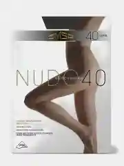 Угольный капроновые колготки с заниженной талией Omsa Nudo 40 DEN