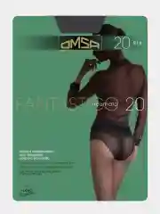 Угольный капроновые колготки с кружевными трусиками Omsa Fantastico 20 DEN