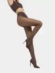 Угольный капроновые колготки с кружевными трусиками Omsa Fantastico 20 DEN
