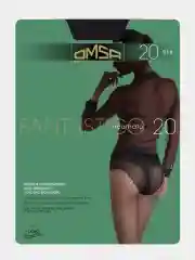 Черный капроновые колготки с кружевными трусиками Omsa Fantastico 20 DEN