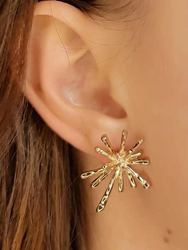 Серьги металлические яркие