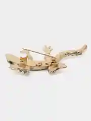 Голубой брошь ящерица