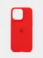 Алый apple iPhone 15 Pro Max, Айфон 15 чехол Silicone обьемный с принтом для iPhone 15 Pro max