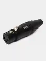 Черный кабельный разъем XLR female Black (комплект 4 шт)