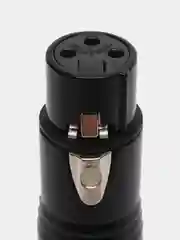 Черный кабельный разъем XLR female Black (комплект 4 шт)