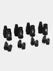 Черный кабельный разъем XLR female Black (комплект 4 шт)