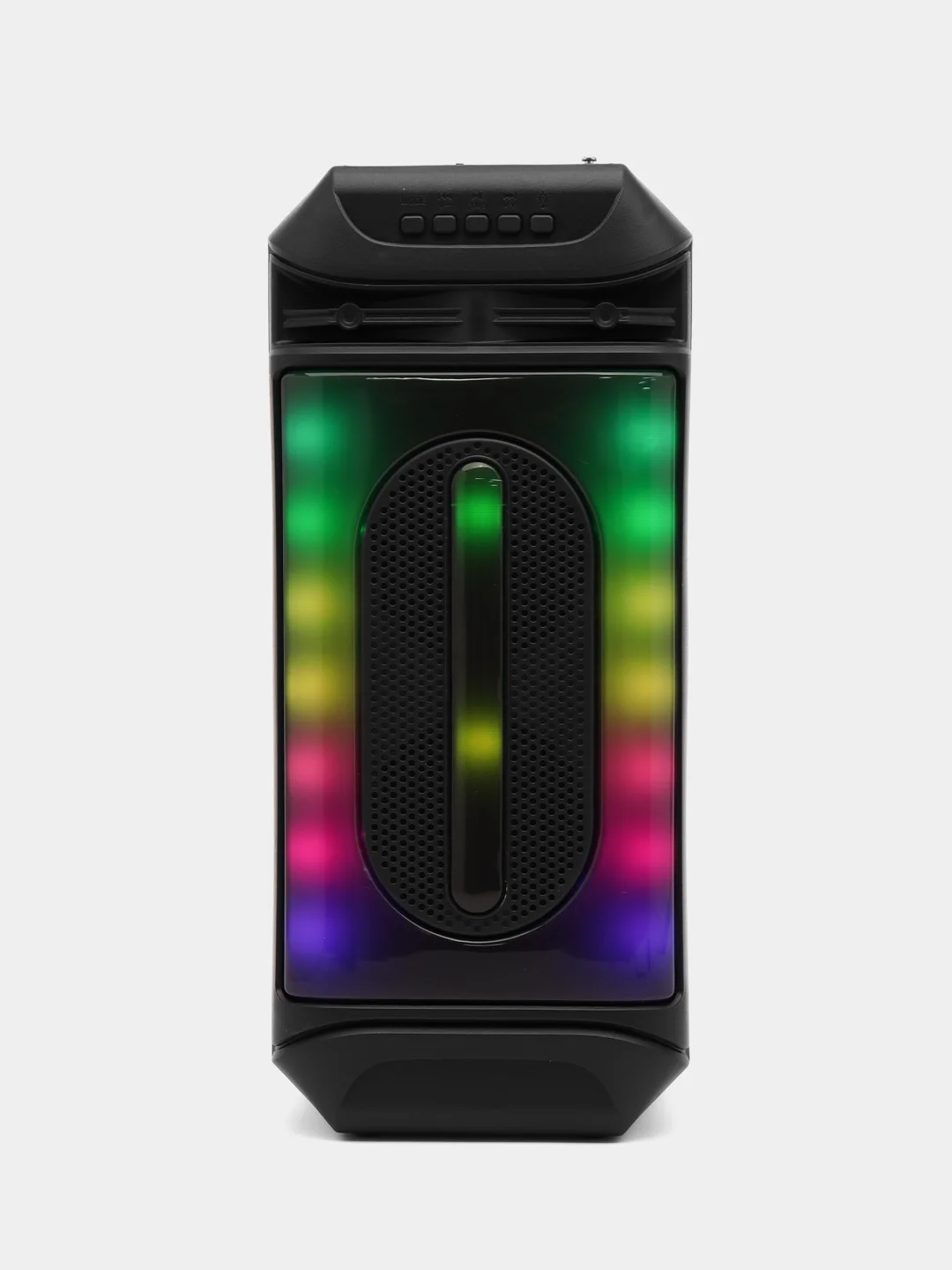 Серый меланж колонка Bluetooth с LED-подсветкой ZQS 16Вт (USB/SD/AUX/FM)