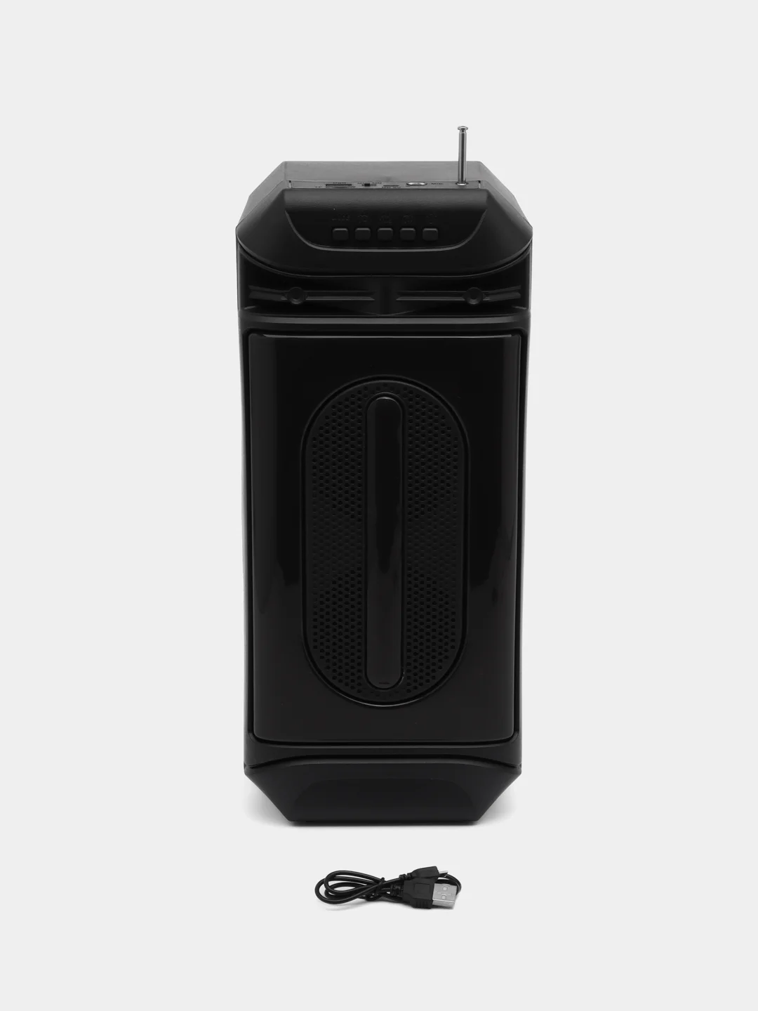 Серый меланж колонка Bluetooth с LED-подсветкой ZQS 16Вт (USB/SD/AUX/FM)