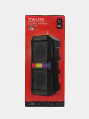 Серый меланж колонка Bluetooth с LED-подсветкой ZQS 16Вт (USB/SD/AUX/FM)