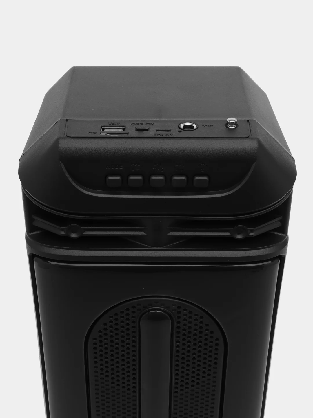 Серый меланж колонка Bluetooth с LED-подсветкой ZQS 16Вт (USB/SD/AUX/FM)
