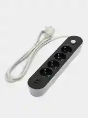 Сетевой фильтр-удлинитель, с USB разъёмами, электрический с заземлением