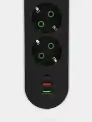 Сетевой фильтр-удлинитель, с USB разъёмами, электрический с заземлением