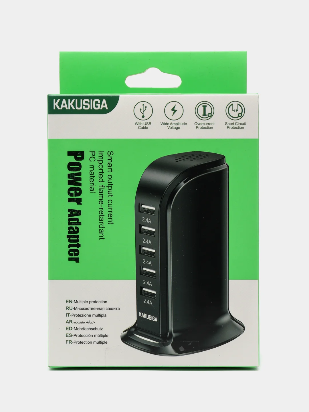 Черный настольная зарядная док станция USB разветвитель Адаптер питания устройство