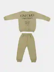 Оливковый детский утипленный костюм на флисе