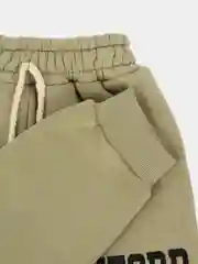 Оливковый детский утипленный костюм на флисе