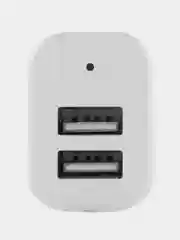 Белый азу Автомобильное зарядное устройство в прикуриватель USB, Type-C, быстрая зарядка