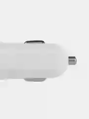Белый азу Автомобильное зарядное устройство в прикуриватель USB, Type-C, быстрая зарядка