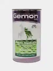 Gemon Dog Medium, консервы с кусочками ягненка и риса, для собак средних пород, 1250 г