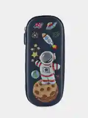 Темно-синий пенал школьный 3D