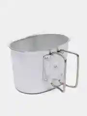 Бежевый меланж фляга тактическая с котелком