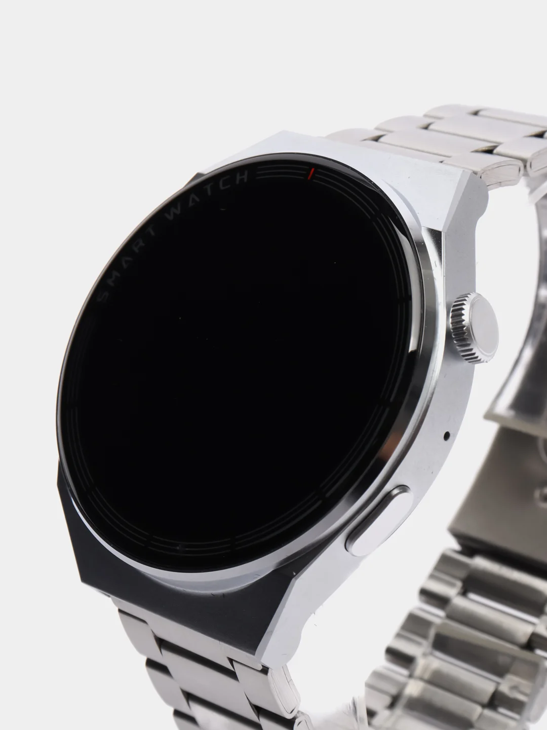 Серебряный умные часы Smart Watch GT3 Max, круглые, с тремя ремешками