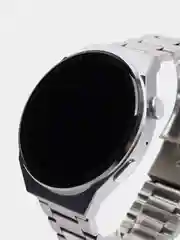 Серебряный умные часы Smart Watch GT3 Max, круглые, с тремя ремешками