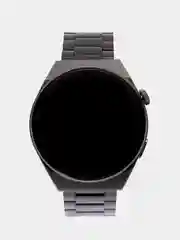 Черный умные часы Smart Watch GT3 Max, круглые, с тремя ремешками