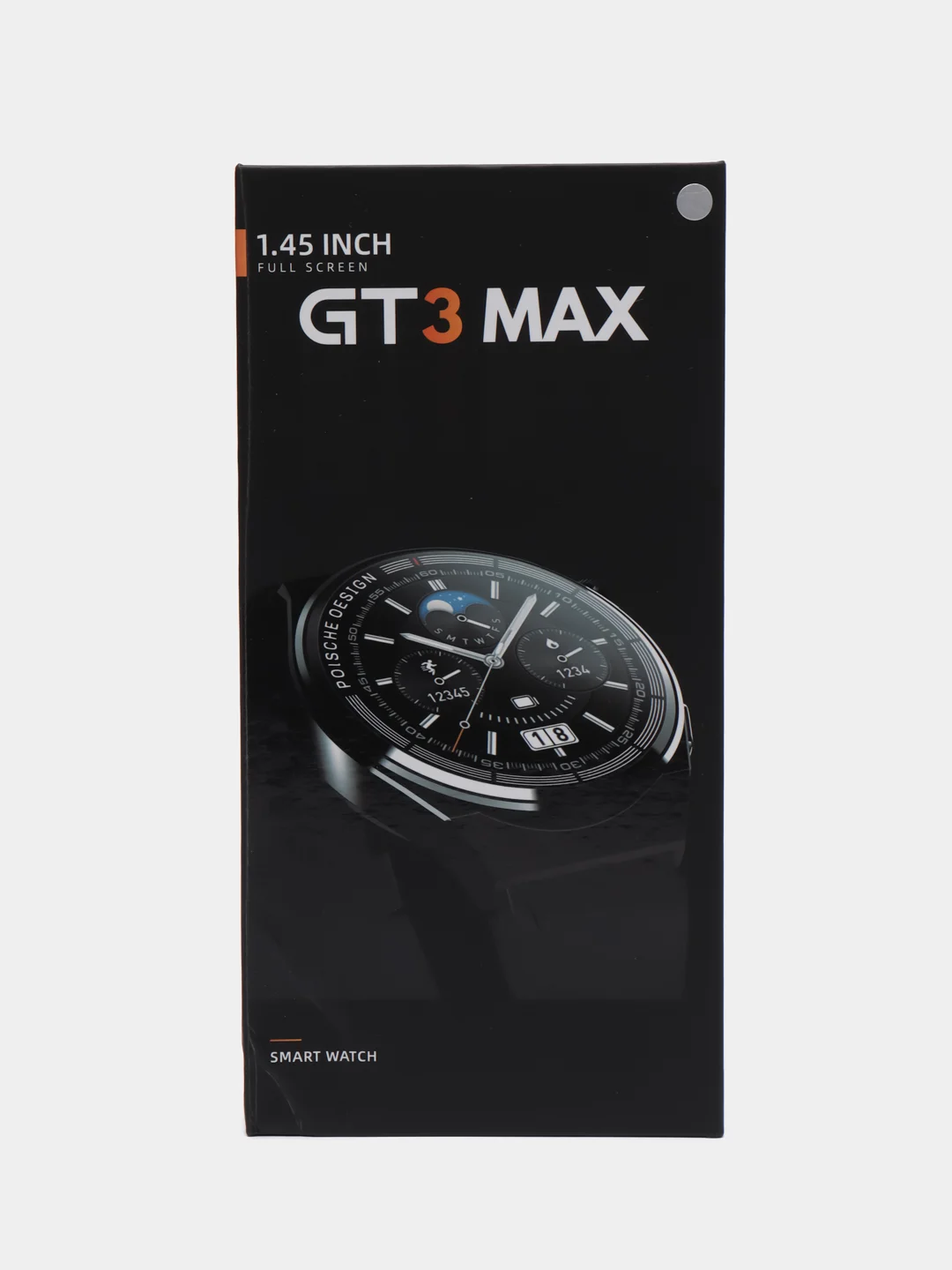 Серебряный умные часы Smart Watch GT3 Max, круглые, с тремя ремешками