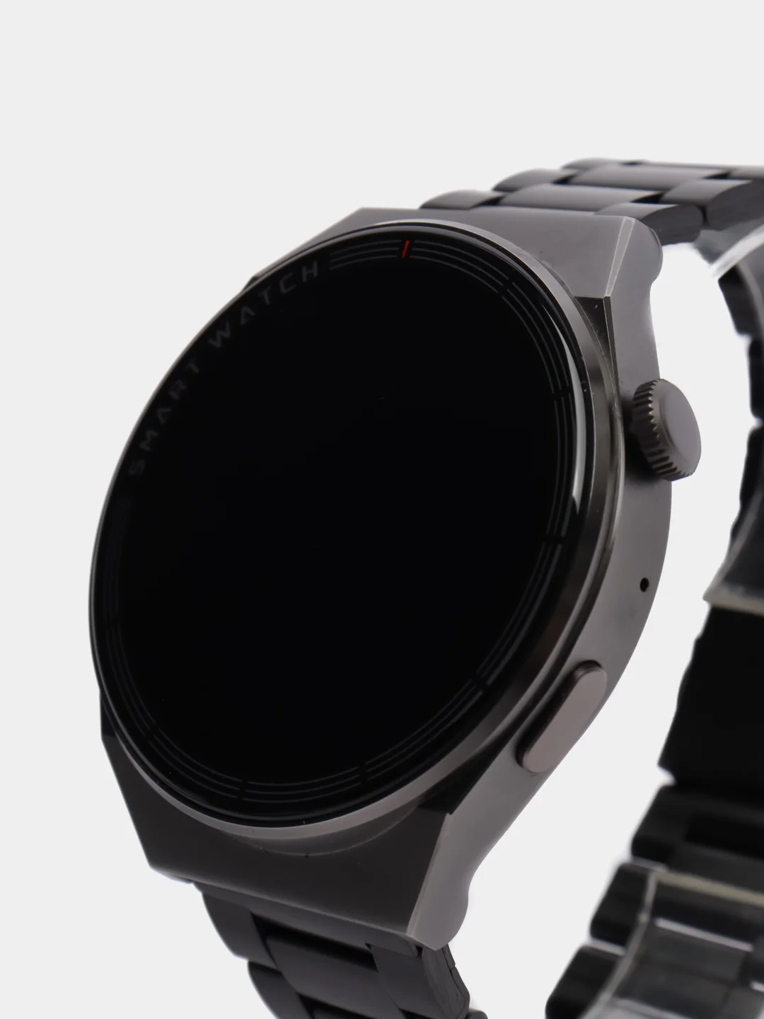 Черный умные часы Smart Watch GT3 Max, круглые, с тремя ремешками