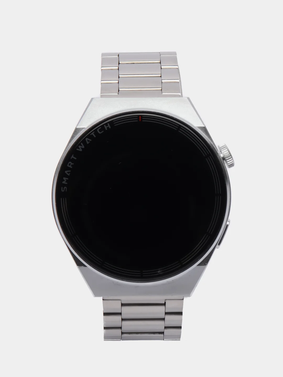 Серебряный умные часы Smart Watch GT3 Max, круглые, с тремя ремешками