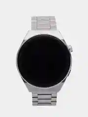Серебряный умные часы Smart Watch GT3 Max, круглые, с тремя ремешками